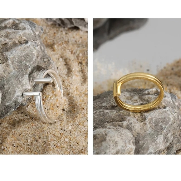NEW Bar Ring | 18k Gold Plated - Picture 7 of 9
